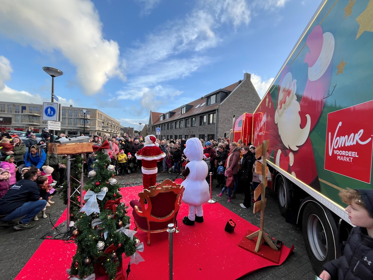 Vomar Kersttruck in Heerhugowaard