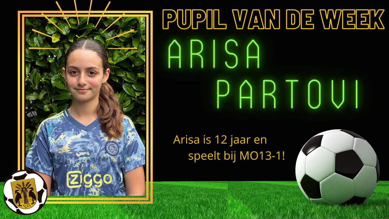 Arisa Partovi Pupil van de Week