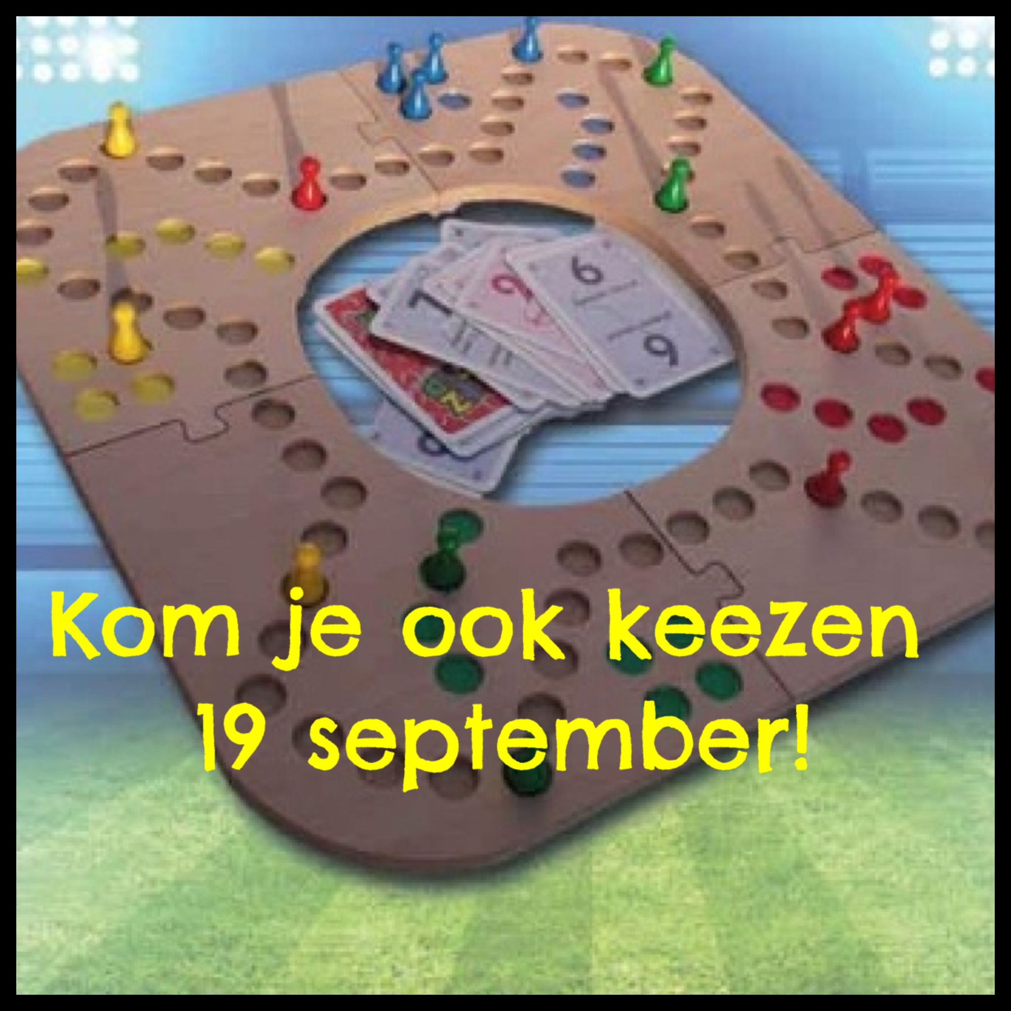 Kom je ook keezen 19 september