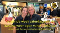 kantine weer open