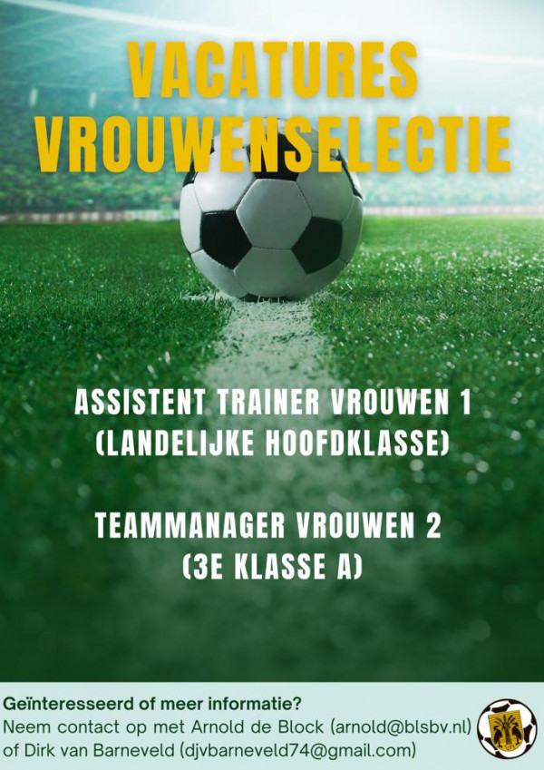 vacature vrouwenselectie