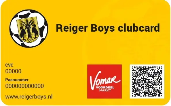 Reiger Boys Clubcard