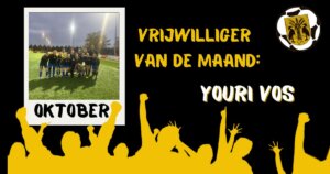 Vrijwilliger van de maand oktober Youri Vos