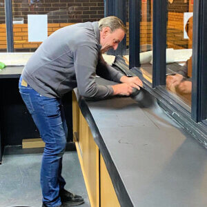 Bekleden bovenblad kastenwand