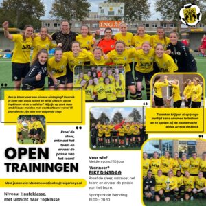 Open trainingen vrouwen 2026