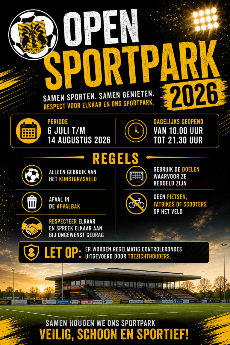 Open sportpark zomer 2026
