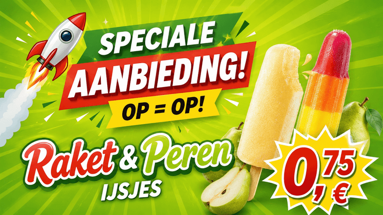 Aanbieding ijsjes