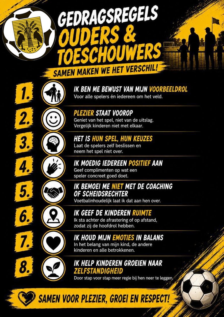Gedragsregels ouders + toeschouwers