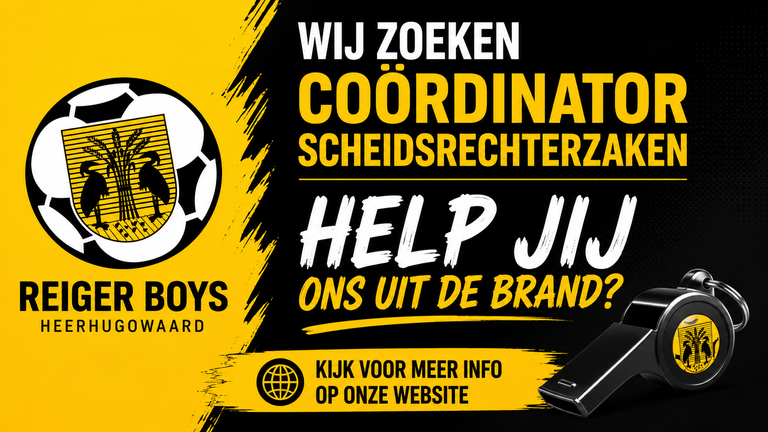 Wij zoeken scheidsrechter coordinator